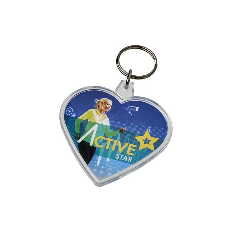 Heart-shaped keyring "Combo"