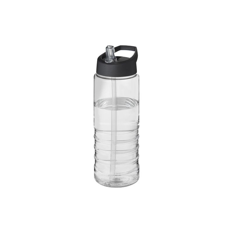 750 ml sports bottle with spout lid "H2O Treble"