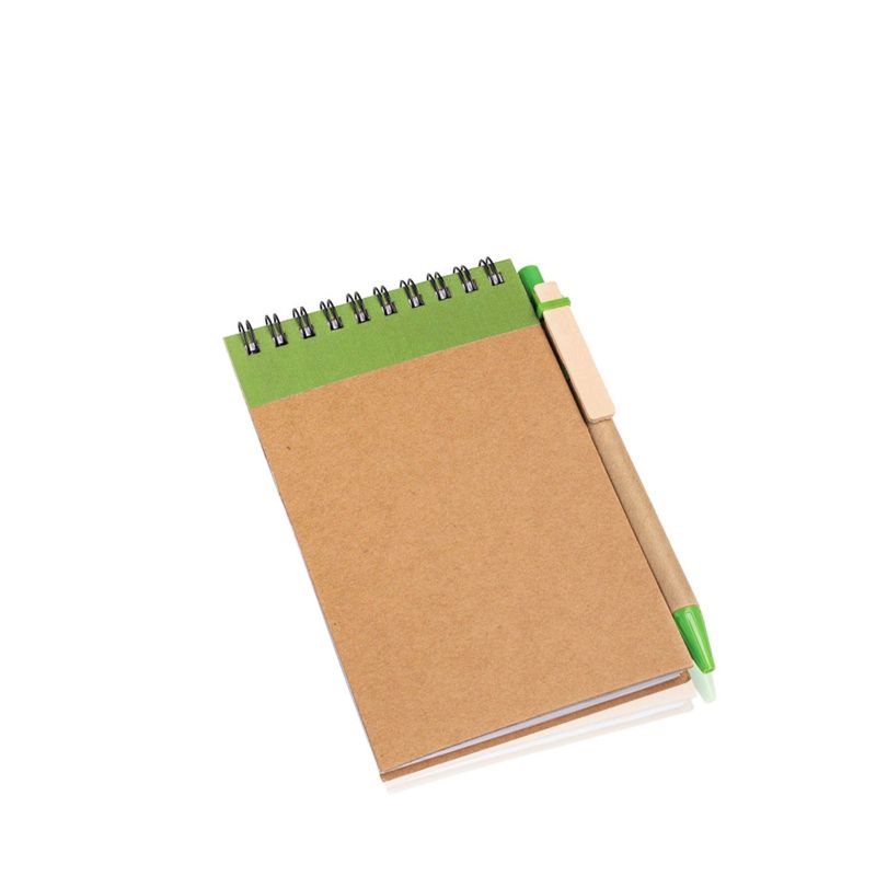 Recynote A6 Notepad in Cardboard, with Ballpoint Pen