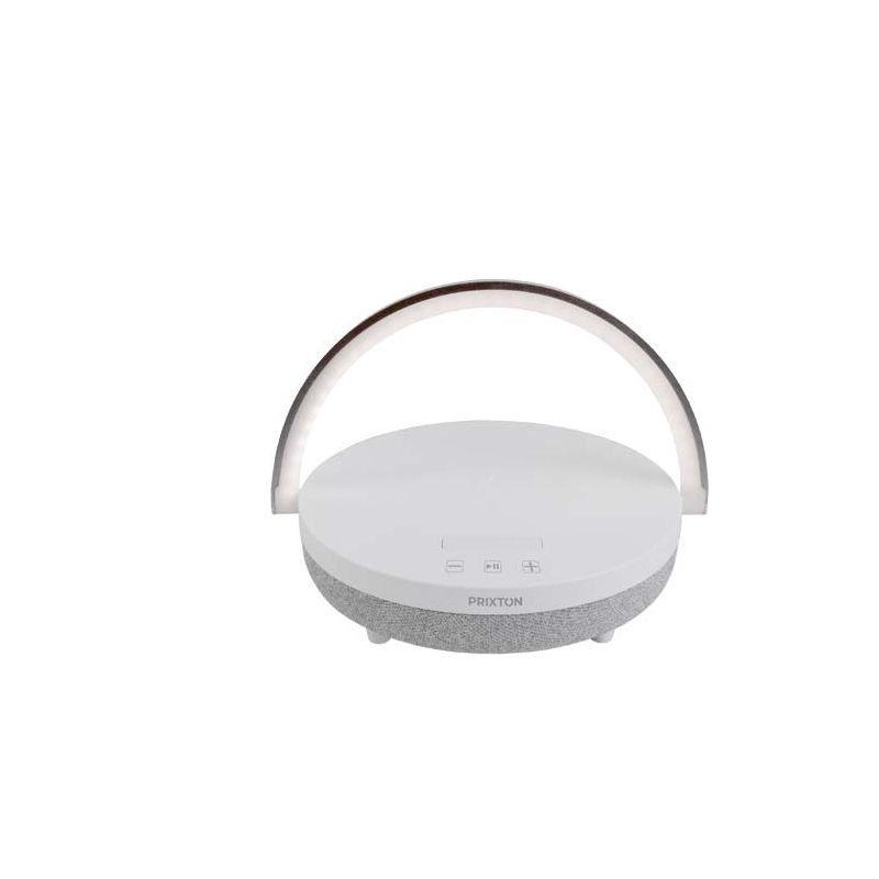 “Prixton” 10W 4-in-1 Bluetooth® Speaker with LED Light and Wireless Charging Base