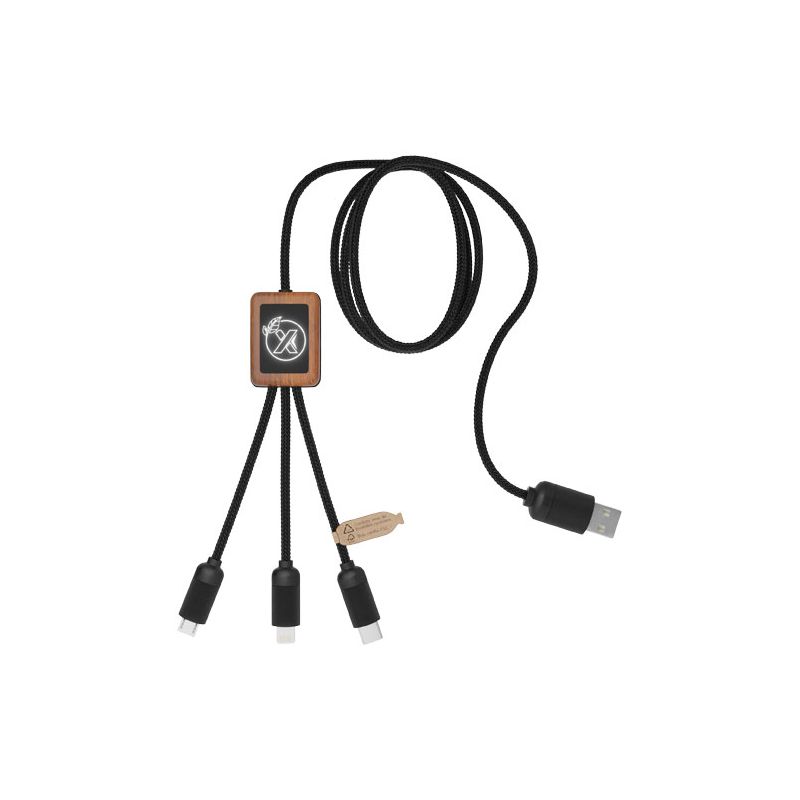 "SCX.design C29" 3-in-1 bamboo cable