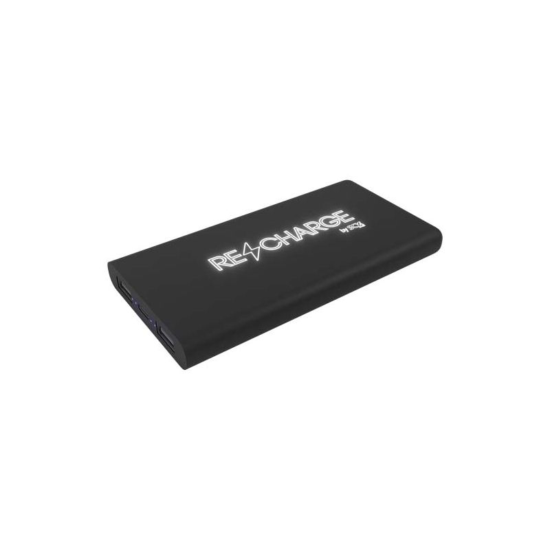 10,000 mAh luminous wireless power bank in rubber "SCX.design P40"