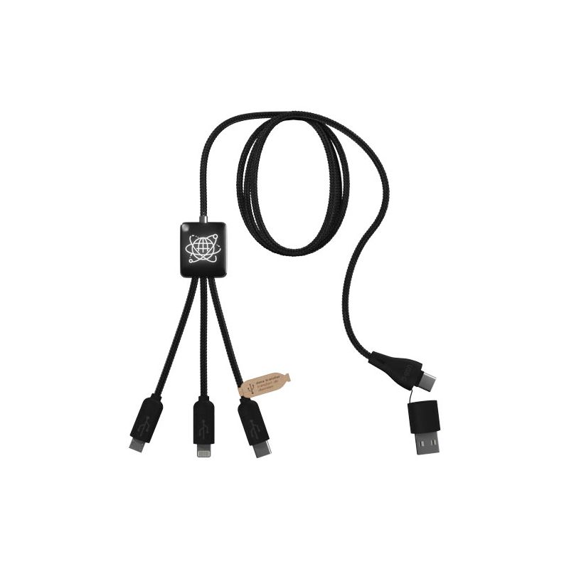 "5-in-1 RPET charging and data transfer cable 'C45' SCX.design"