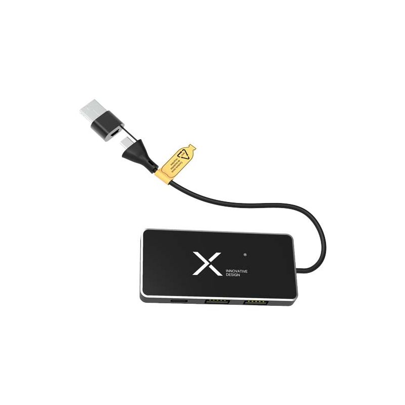8-in-1 USB Hub with Dual Input and 6 Ports "SCX.design H20"