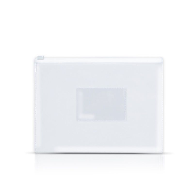 Zipdoc A5 PVC Document Holder with Fastener