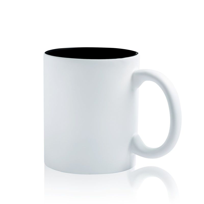 Matte Popmug Ceramic Mug with Matte Exterior, 325ml