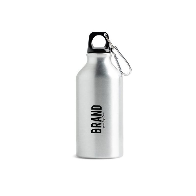 Freshy R Recycled Aluminium Bottle, 400ml with Coloured Lid