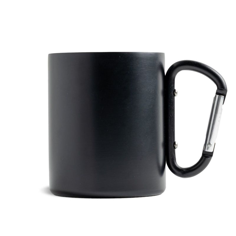 MRSS Hook Mug in Stainless Steel, with Double Wall and Carabiner