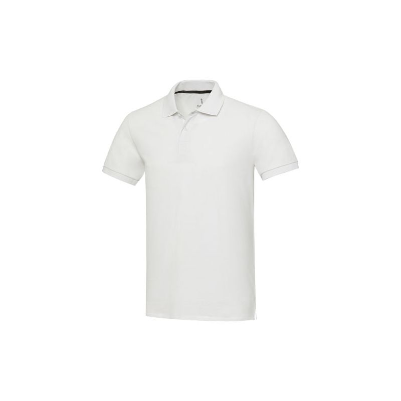 Unisex short sleeve polo shirt in recycled material "Aware™ Emerald"