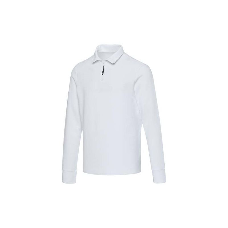 Unisex long-sleeve polo shirt with half zip "Zeus"
