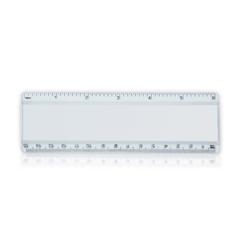 REG-15 Ruler REG-15 with acrylic cover and printed scale, 15cm