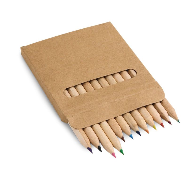 COLOURED Box with 12 coloured pencils