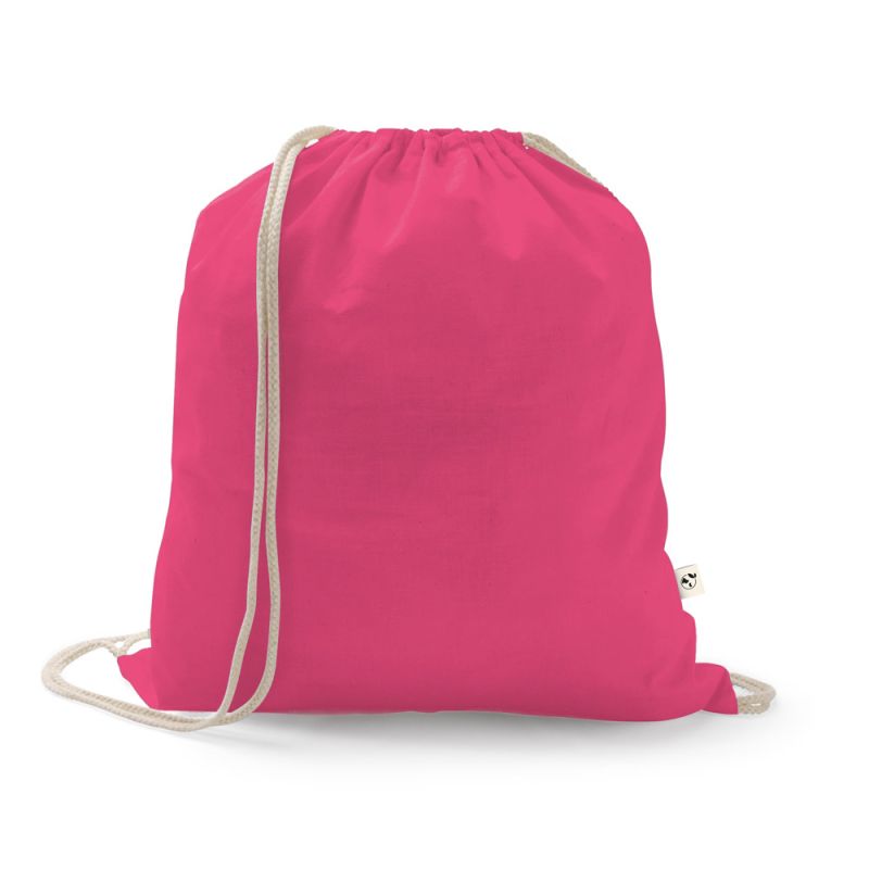 ISTANBUL Drawstring backpack in recycled cotton (70%) and polyester (30% rPET) (150 g/m²)