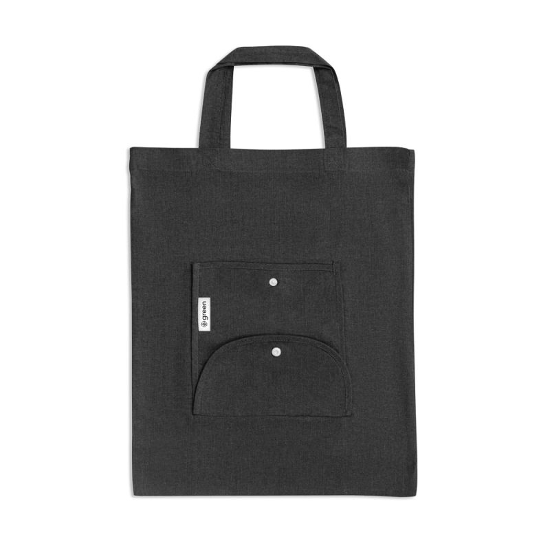 SIENA Foldable Bag in Cotton (50%), Recycled Cotton (30%) and Polyester (20% rPET) (140 g/m²)