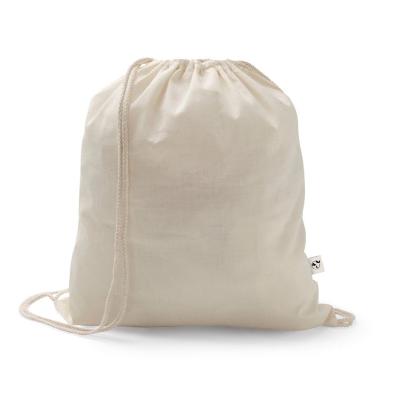 SALAMANCA Drawstring backpack in recycled cotton (70%) and polyester (30% rPET) (150 g/m²)
