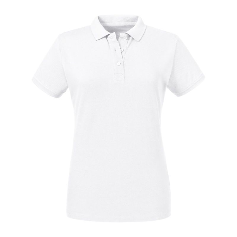 Pure Organic Polo Polo Pure Organic Ladies 215g - White