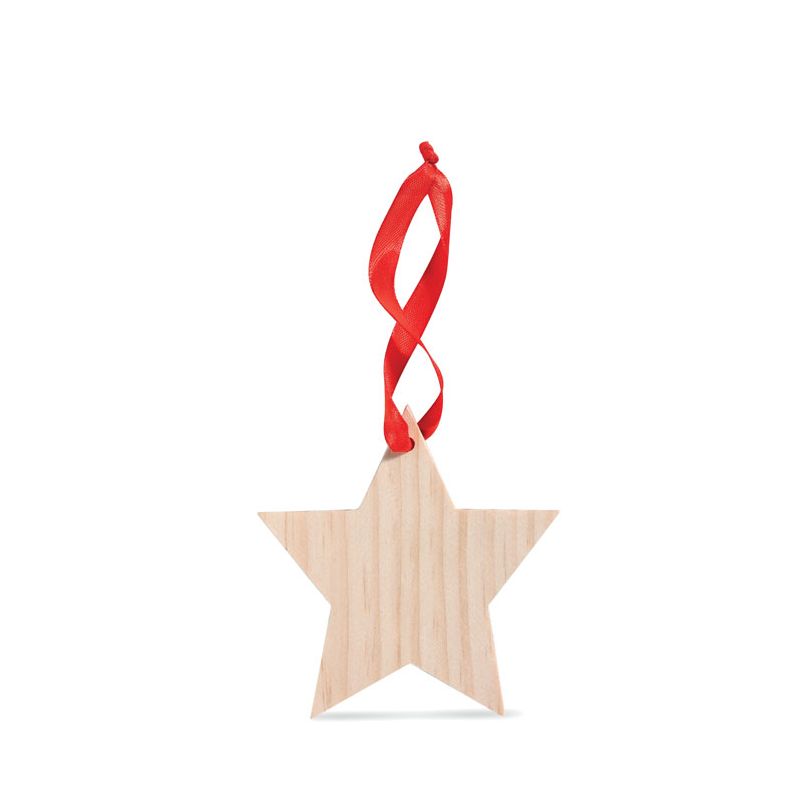 Wooden star ornament