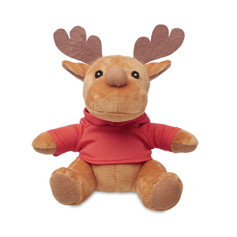 Plush reindeer with hood