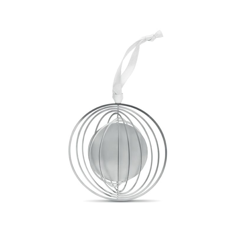 Round decoration with ribbon