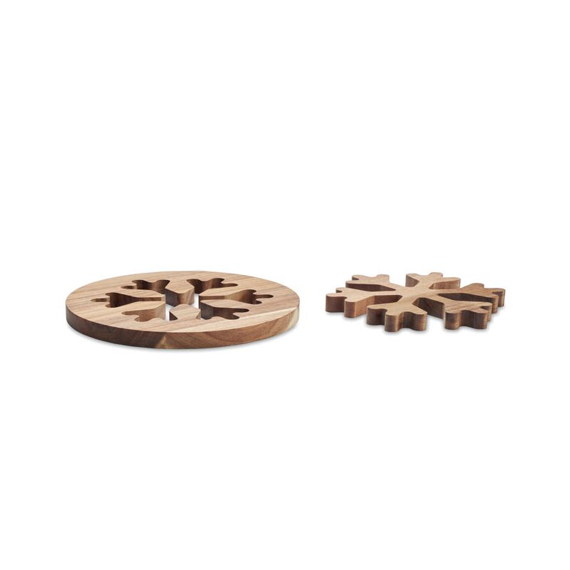 Acacia trivet set