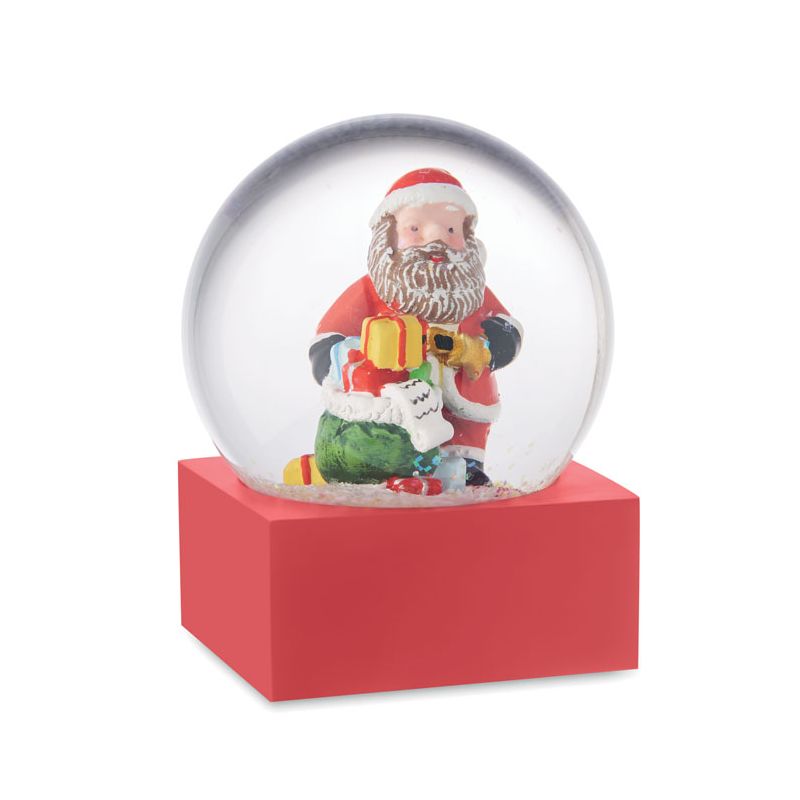 Glass snowball ornament