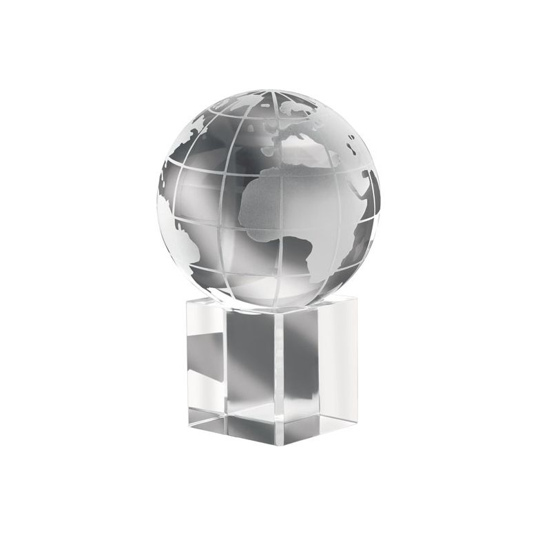 Mundi crystal paperweight