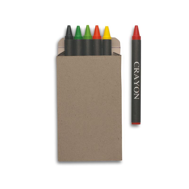 6 wax crayons case