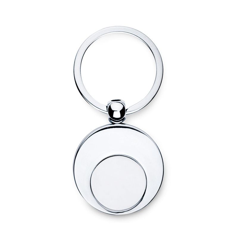 Metal keyring with token