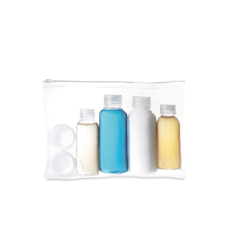 Travel bag with bottles