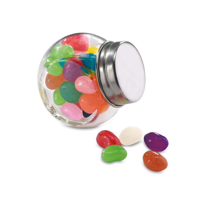 Glass jar with sweets