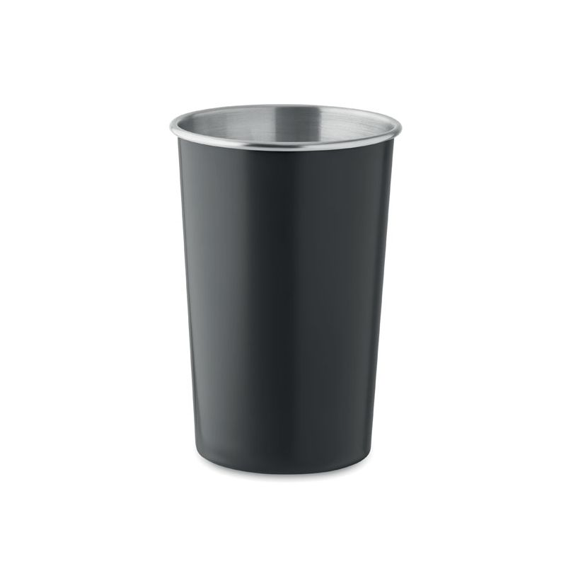 Recycled stainless steel cup
