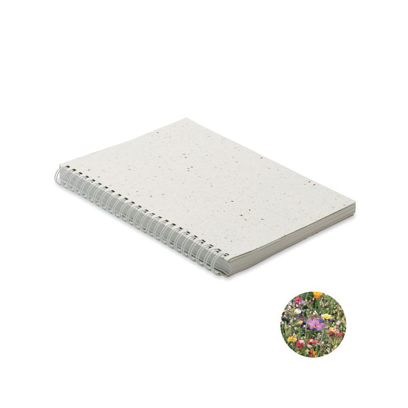 A5 pad with seed paper cover