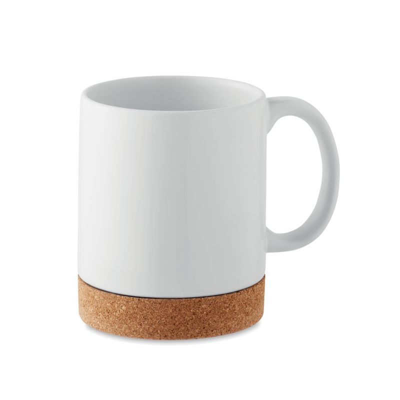 Ceramic mug with cork