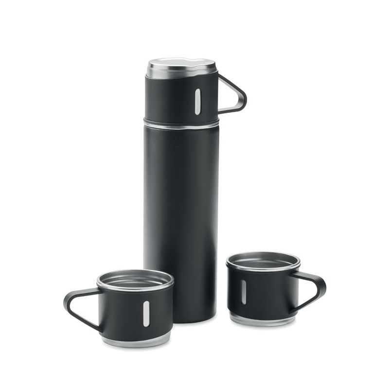 Steel bottle and mug set