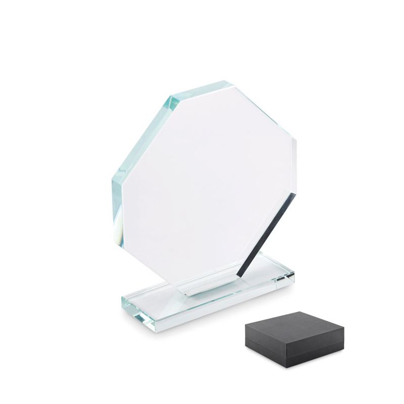 Crystal trophy with box