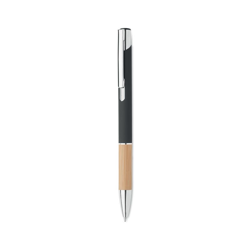 Aluminium pen with bamboo
