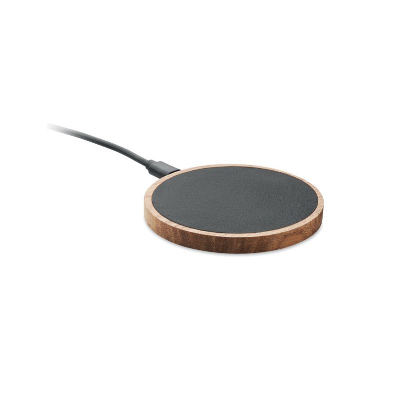 Wireless charger in acacia