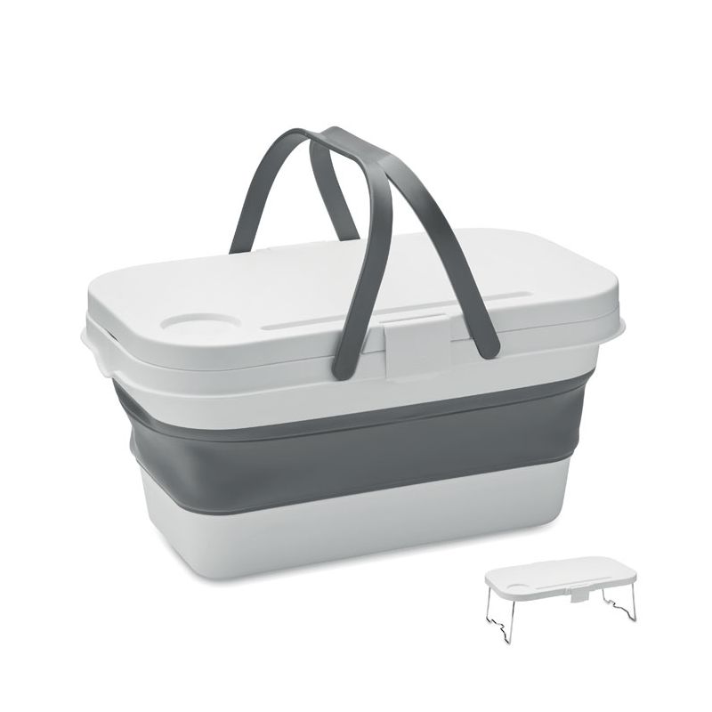 Foldable picnic basket