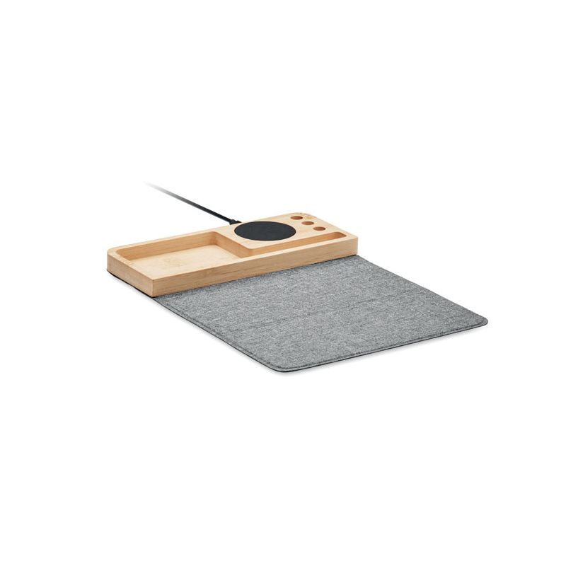 15W bamboo wireless charger