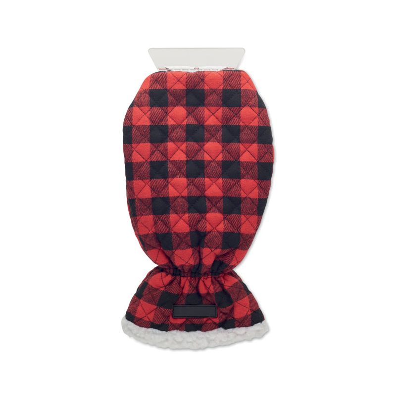 Padded ice scraper glove