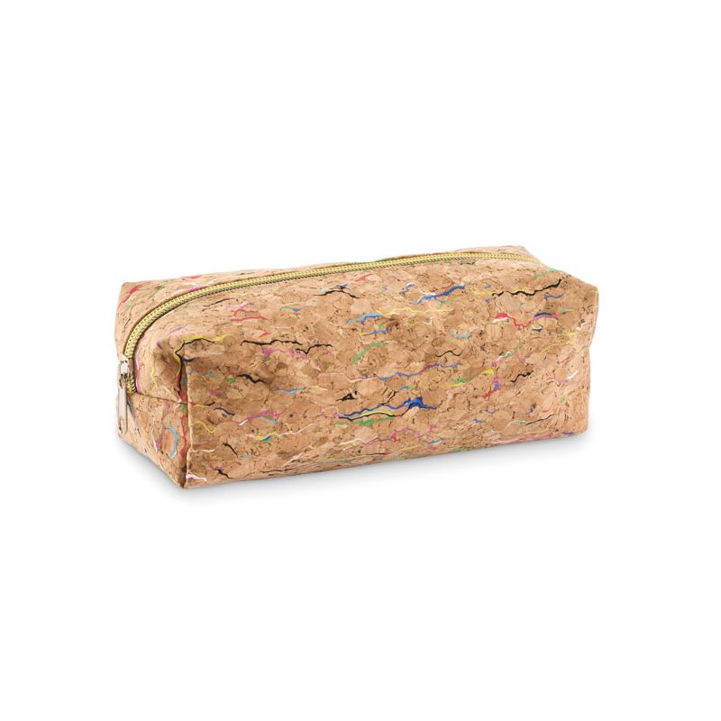 Coloured cork pencil case