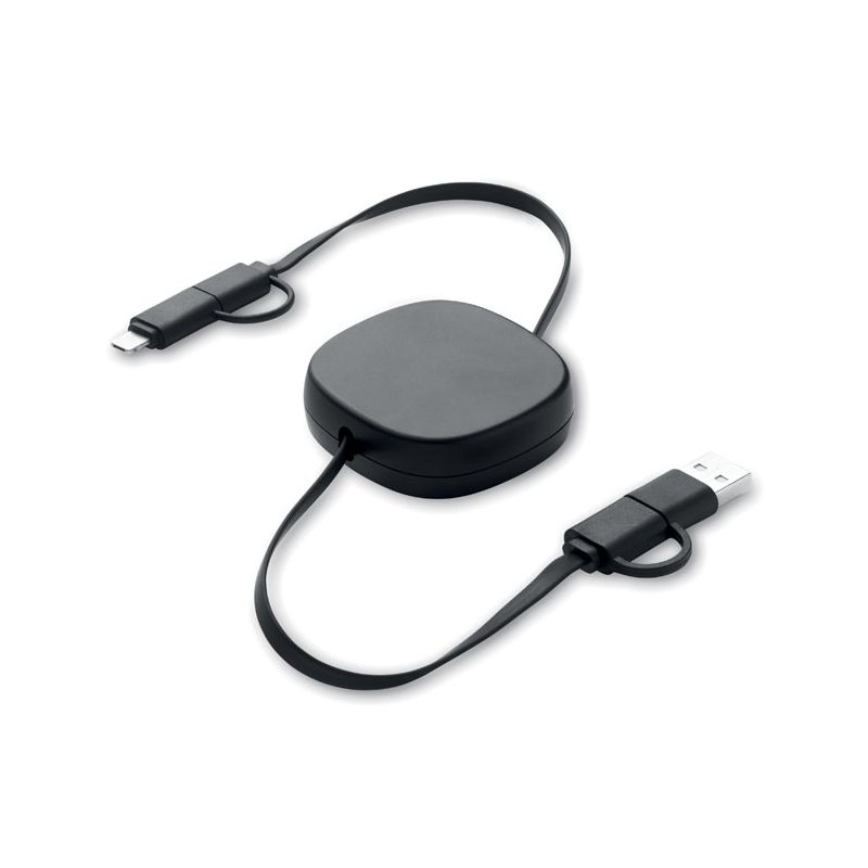 Set of retractable cables