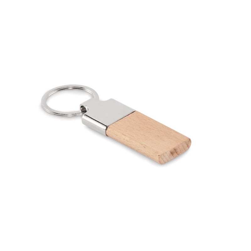 Keyring with wood