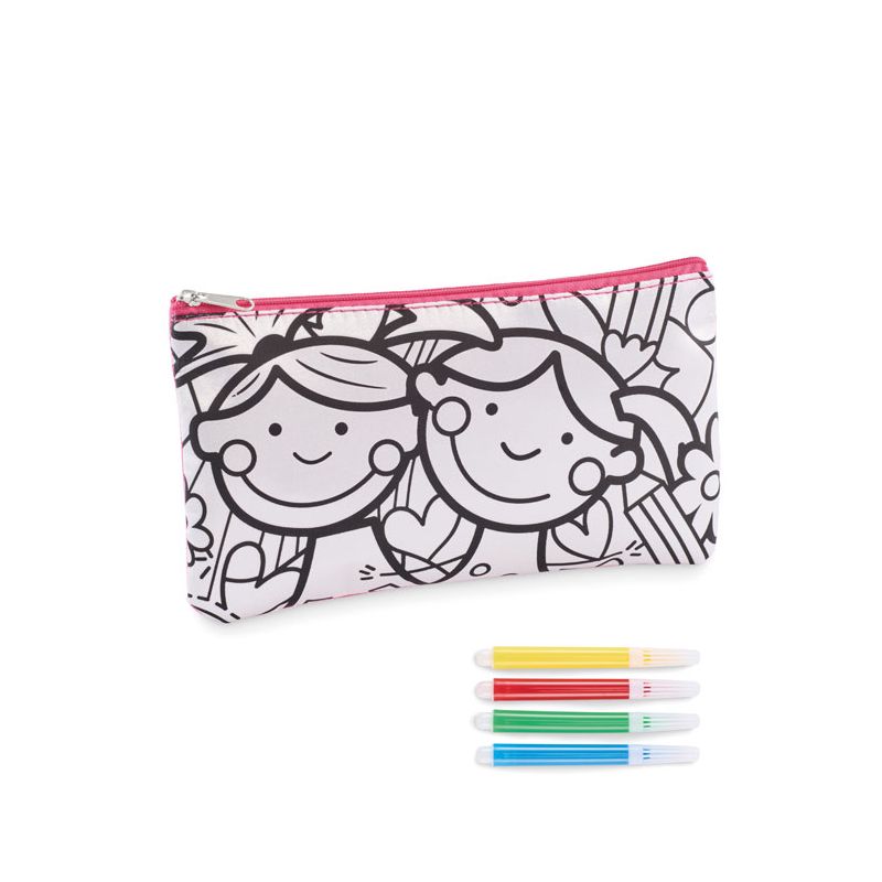 Case with markers