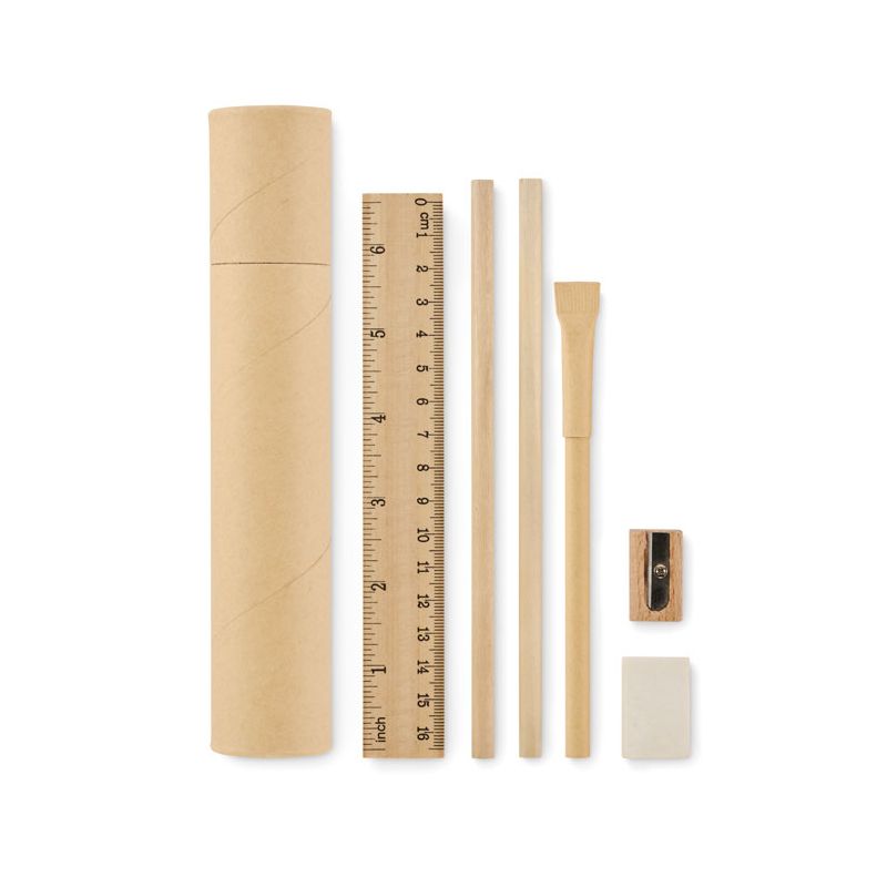 Set of writing in the case