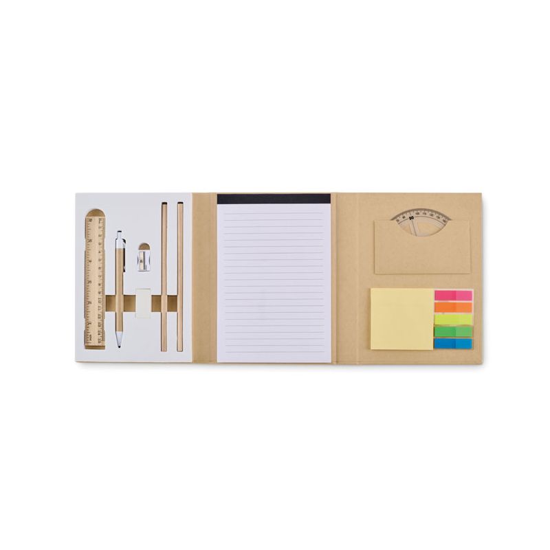 Set of stationery items