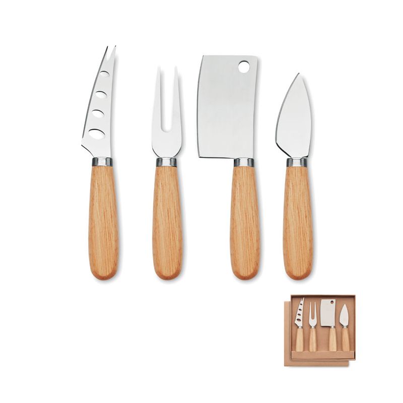 Set of 4 cheese knives