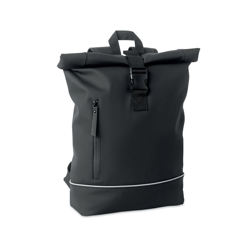 Rolltop laptop backpack of