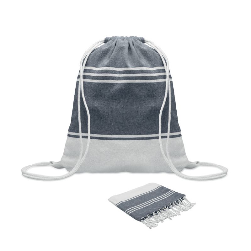Beach towel with bag