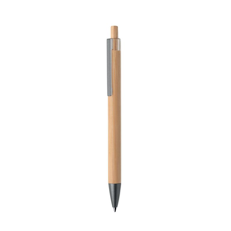 Bamboo push-button pen